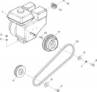 Altrad Belle PCX 20/45 & 20/50 Compactor Plate Spare Parts - Engine & Drive Kit (Honda)